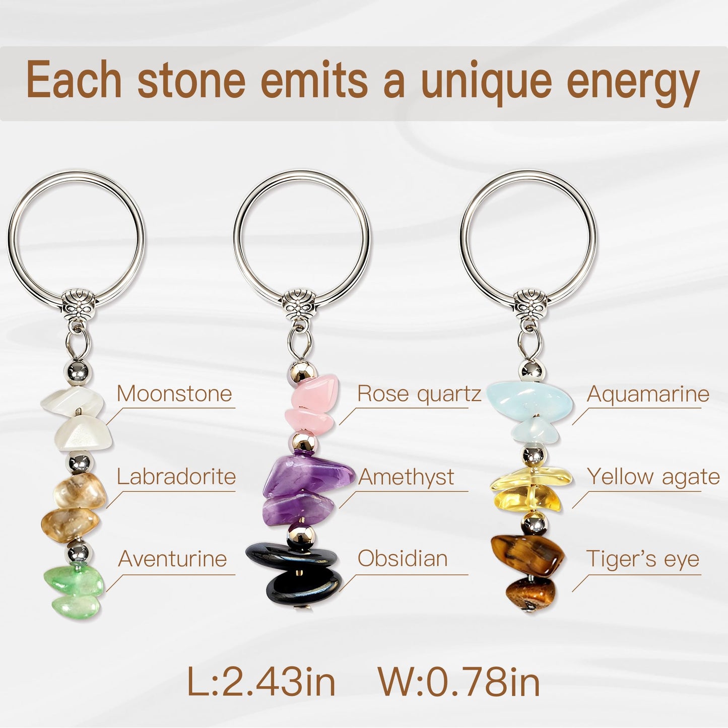 Parma77 6 PCS Teacher Appreciation Gifts Bulk,Crystal Teacher Keychain Gift with Meaning Cards, Teacher Gifts for Appreciation Week Graduation End of Year Valentines Christmas