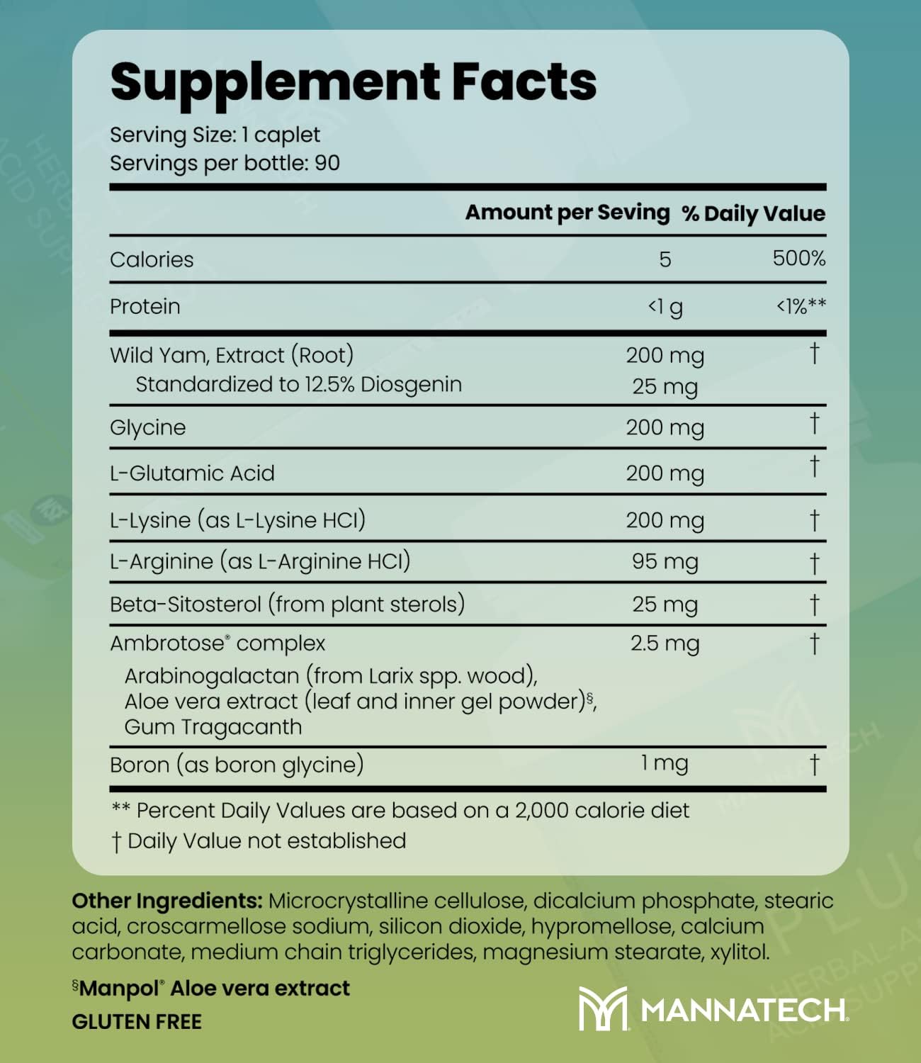 Mannatech Plus Dietary Supplement - 90 Capsules for Immune Support