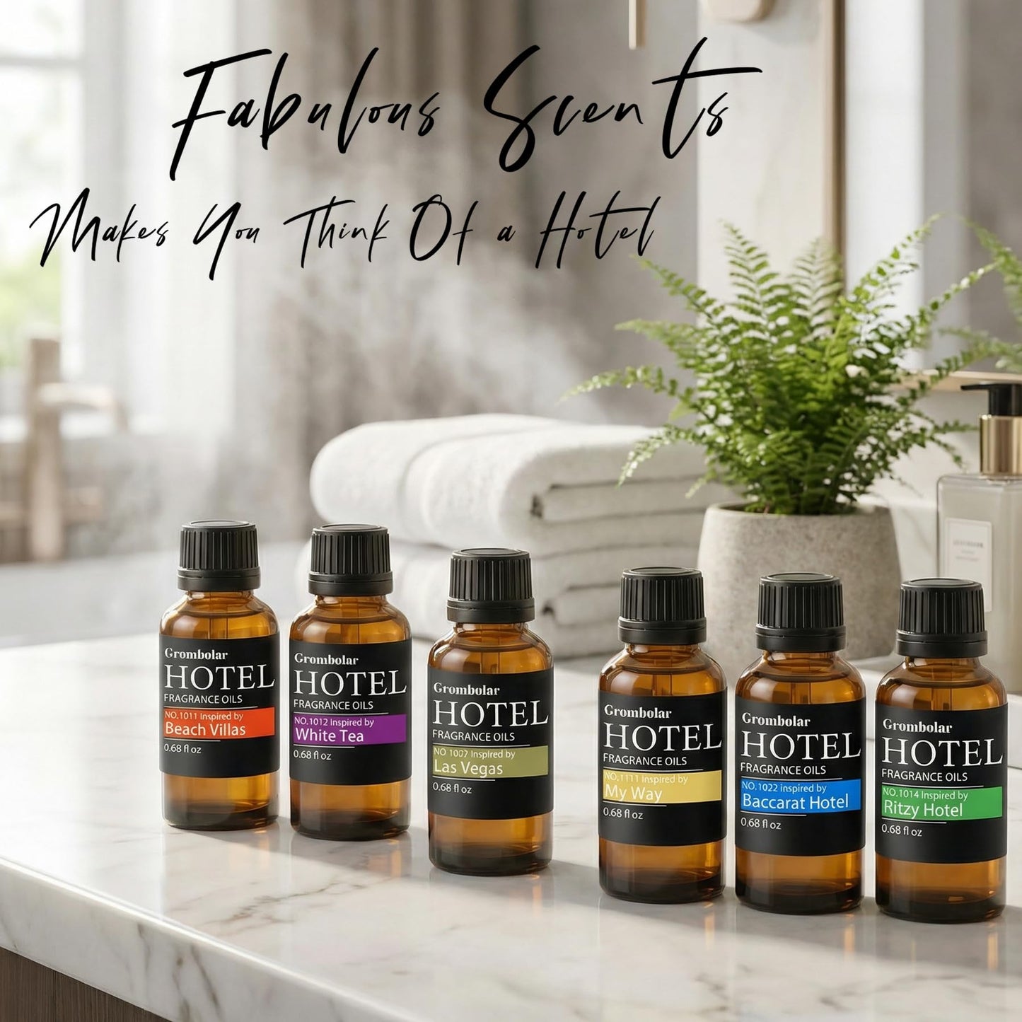 Essential Oils Set-Hotel Collection Diffuser Oil Gift Set,Premium Essential Oil for Diffusers, Home Care, Fragrance, Humidifiers