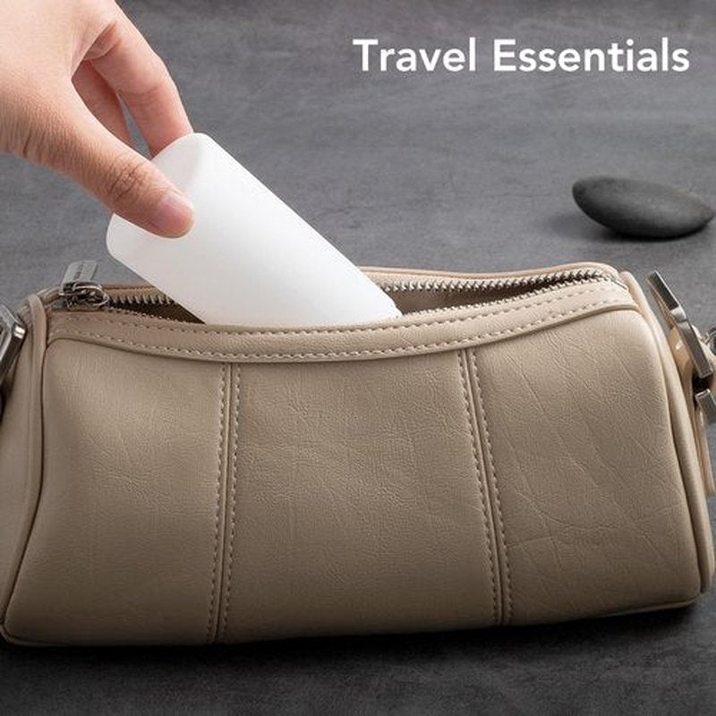 Valourgo Travel Bottles for Toiletries, Tsa Approved 3.4oz Portable Travel Bottles, BPA Free Leak Proof Travel Tubes Refillable Travel Accessories, Travel Bottle with Clear Toiletry Bag, Black, White