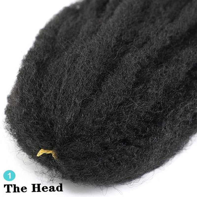 Ayana Marley Hair 3 Packs Marley Twist Braiding Hair Marley Braiding Hair For Faux Locs Crochet Hair 24Inch Long Afro Synthetic Hair Extensions (24 inch-3 pack, 1B)