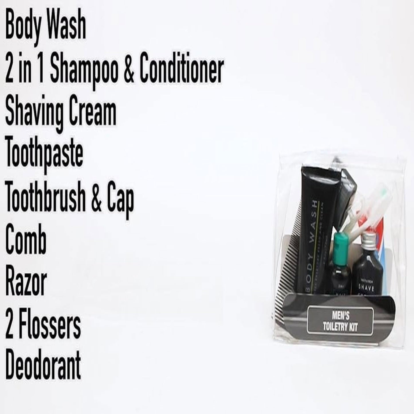 Trail maker (25 Pack) Homeless Care Package Hygiene Kits for Men, 13 Piece Travel Size Toiletries, Summer Essentials with Toothbrush, Soap, Shampoo, and Deodorant