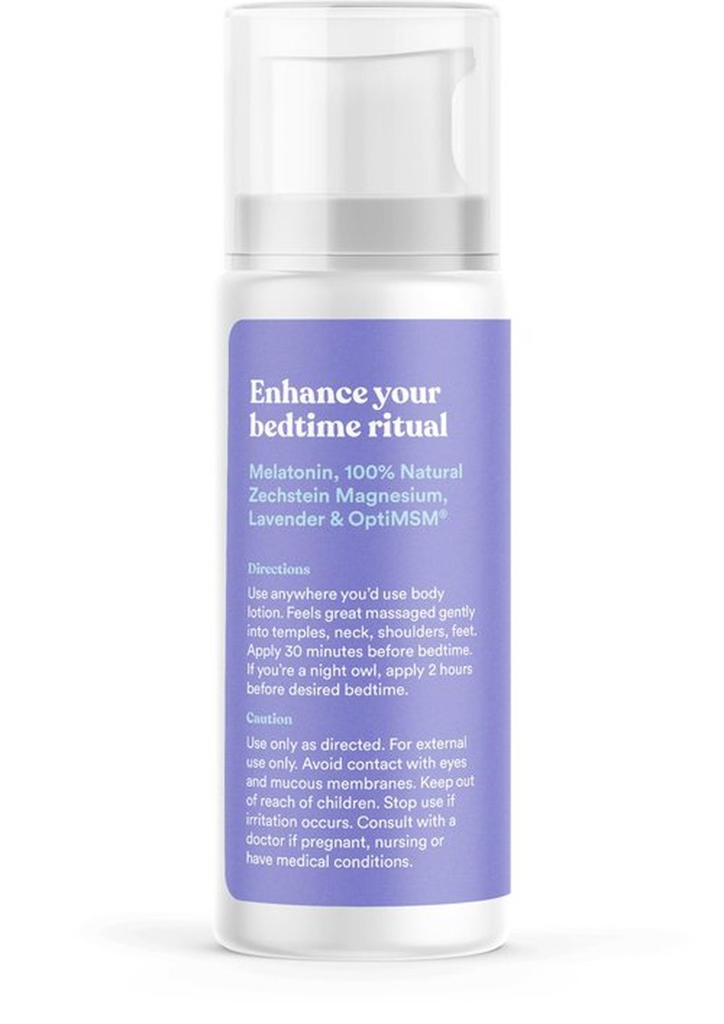ASUTRA Melatonin Lotion with Magnesium, 100 mL - with Sweet Almond Oil, Shea Butter and Lavender Essential Oil Aromatherapy