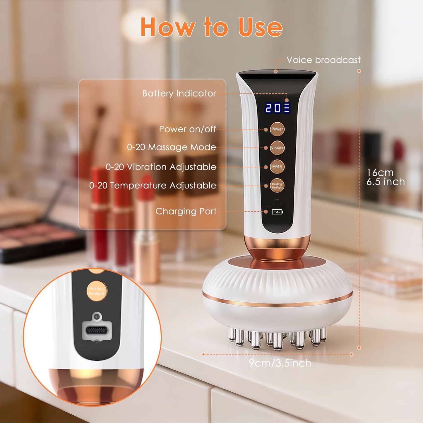 4-in-1 Lymphatic Drainage Massager Anti Cellulite Body Sculpting Device