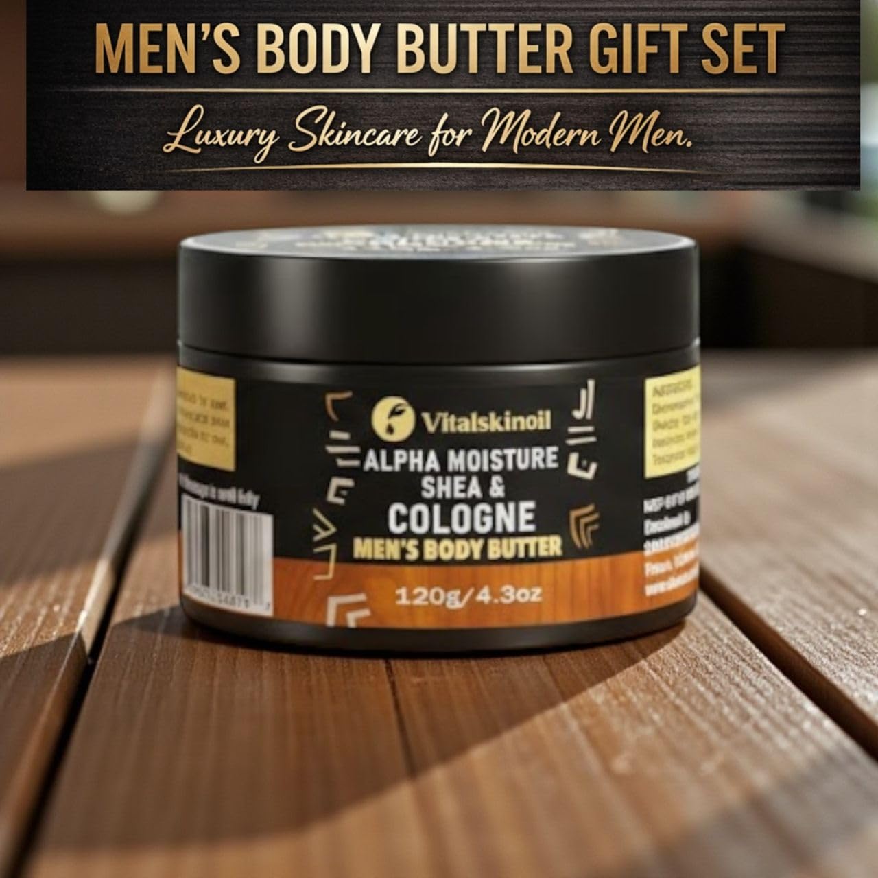 Body butter for men, Cologne scented body butter with shea and cocoa butter