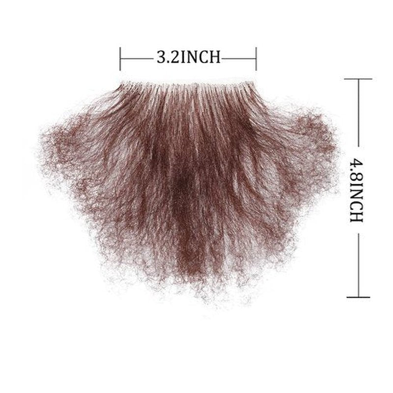 viviaBella Fake Private Hair Handmade Biniki Synthetic Hair Body Hair Adding Hair Volume (Style4, Dark Brown)