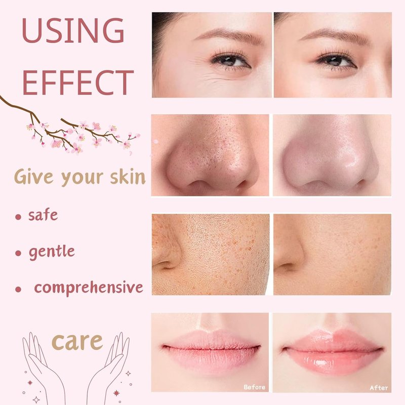 Japan Sakura Skin Care Set for Teens | 8-Piece Kit with Cleanser, Serum & Cream - Perfect for Ages 10-12