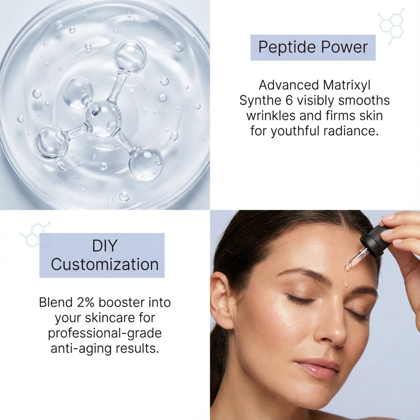 Skin Perfection Matrixyl Synthe 6 Palmitoyl Tetrapeptide 38 DIY Anti-Aging Serum Youth Boost Wrinkle Filler Crow's Feet Laugh Lines on Forehead S-6 6000 Skin Perfection .5 oz, 300 drops