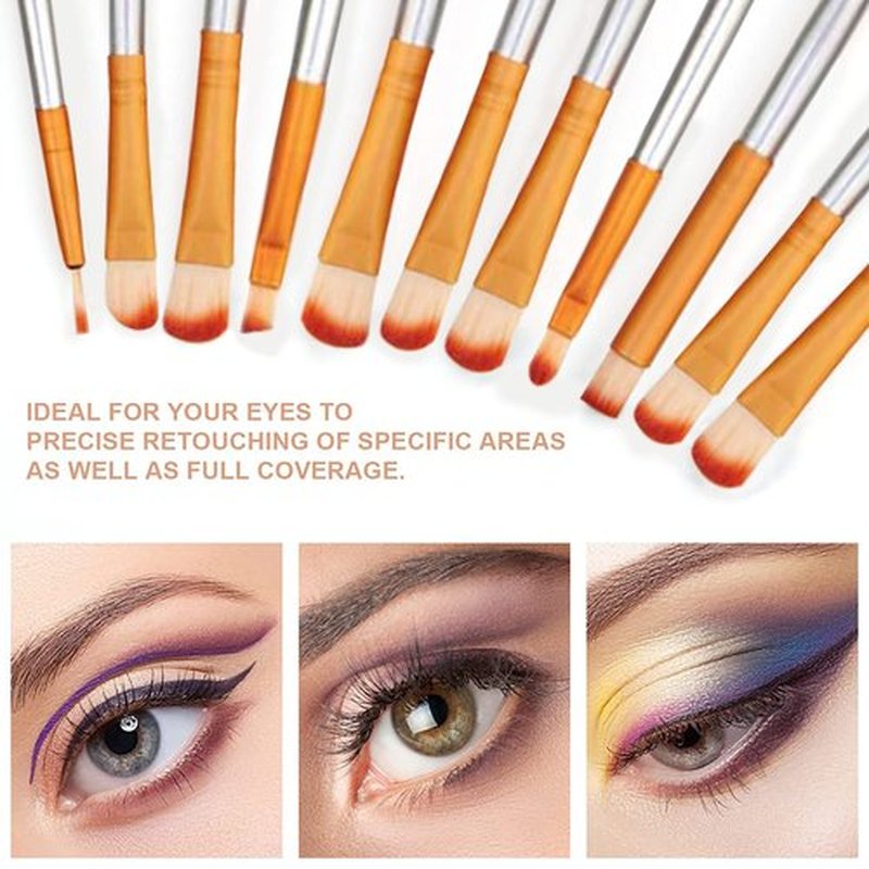Champagne Makeup Brushes Set, Valentines Day Gifts for Kids,Yuwaku Silver Foundation Powder Blush Eyeshadow Brushes Blending 32 Piece NO Shed Cruelty-Free Synthetic Fiber Bristles Cosmetic Brushes