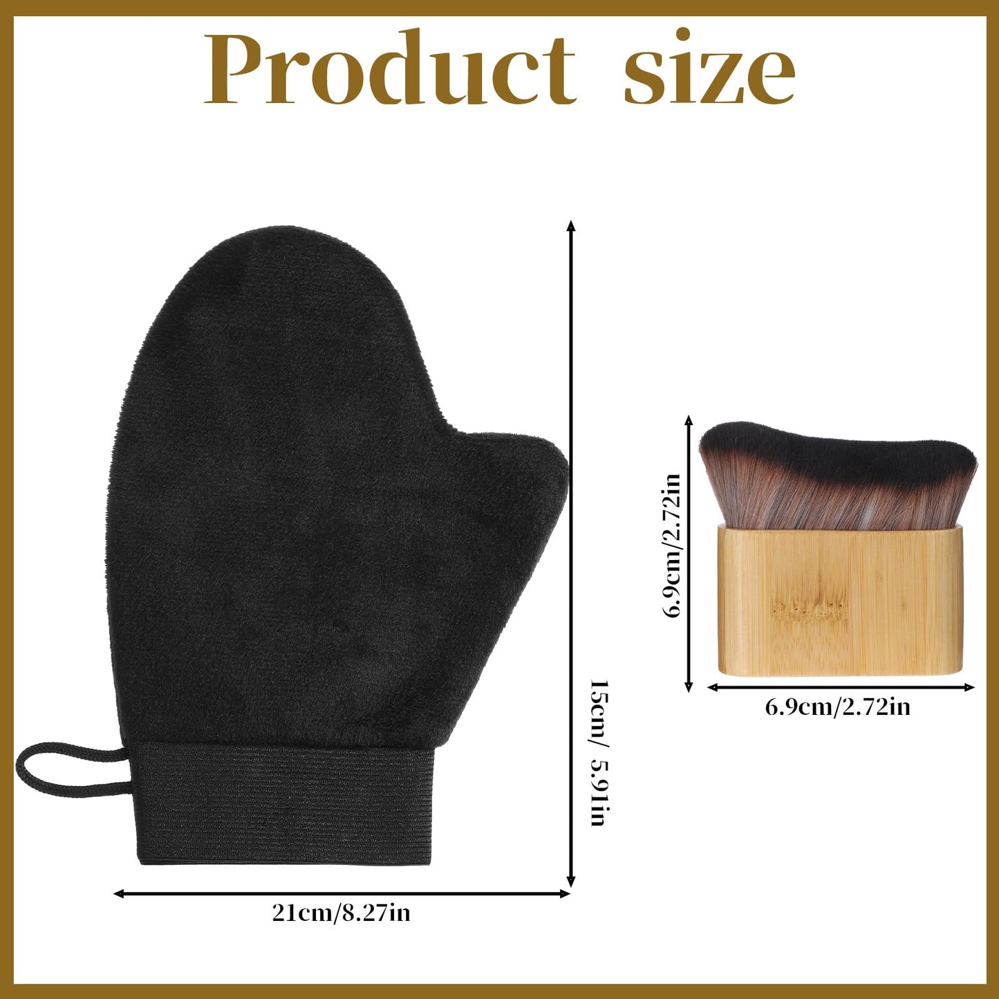 Self Tanning Mitt Self Tanner Mitt Tanning Glove Self Tanner Mitt Applicator Kit Soft Tanning Glove And Brush Self Tanner Back Applicator Tan Brush Kabuki Body Brushes Self Tanning Kit for Face Body