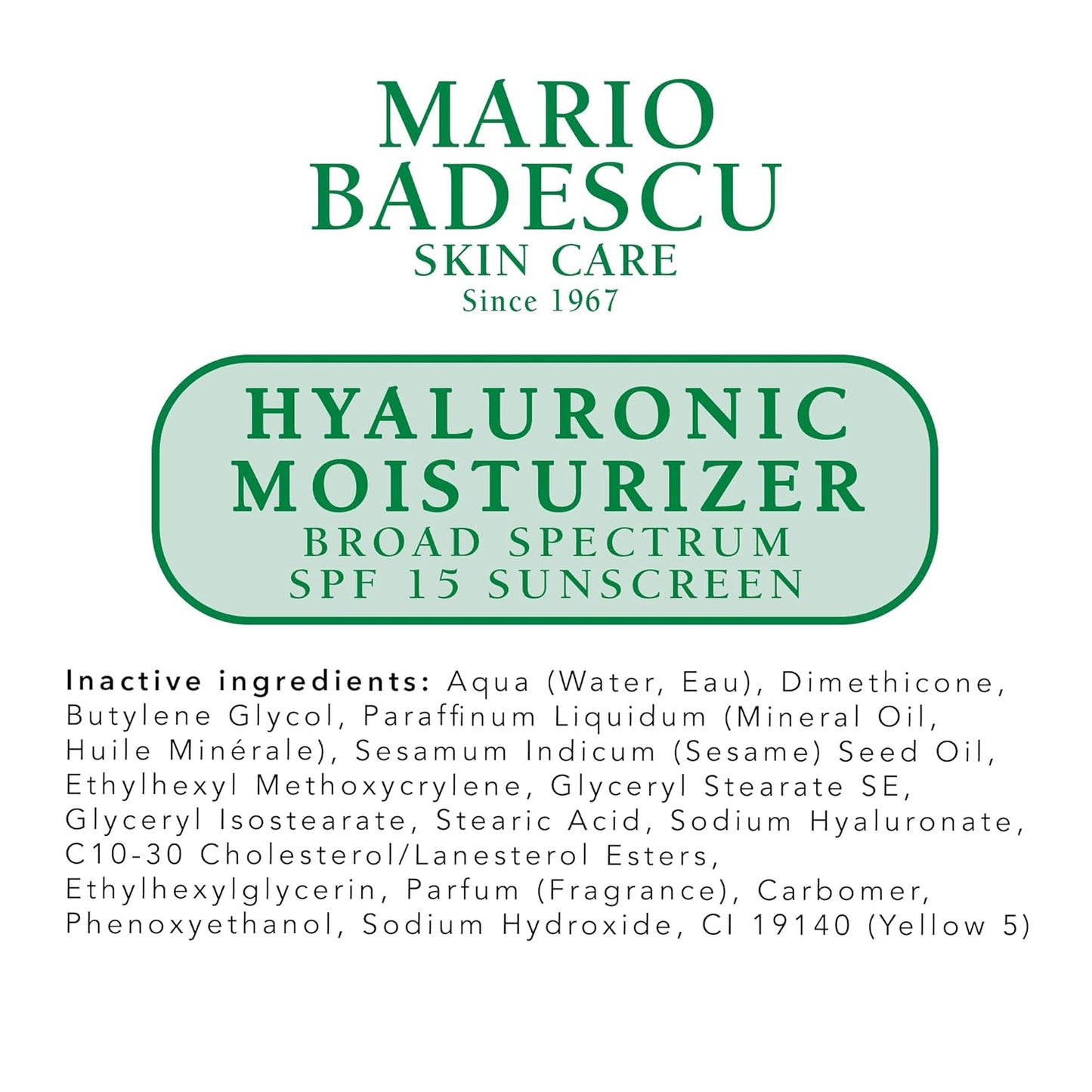 Mario Badescu Collagen Face Moisturizer for Women and Men with SPF 15 for Combination & Sensitive Skin, Daytime Moisturizer Face Cream with Collagen & Cottonseed Oil