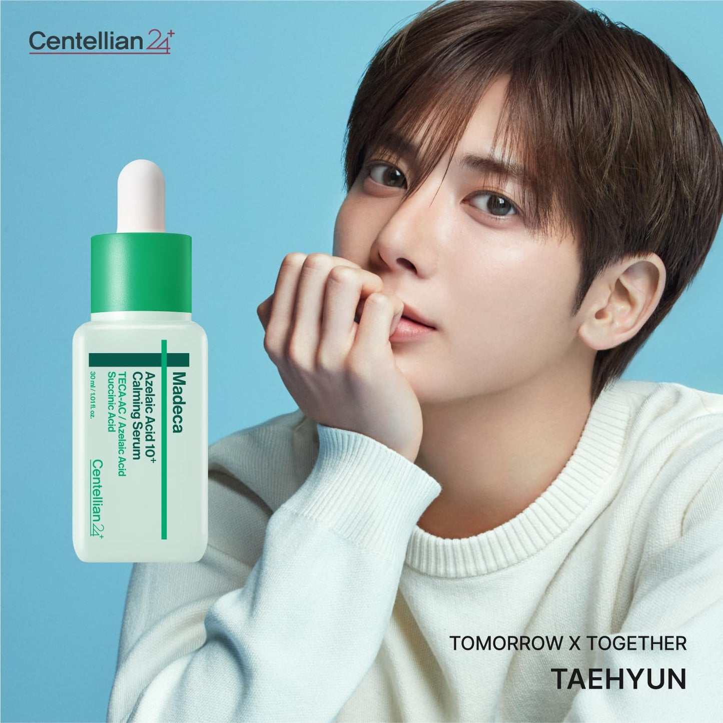 CENTELLIAN 24 Madeca Time Reverse Cream Taehyun Edition 1.69 fl oz + Vitamin 15+ Glowing Serum 1.01 fl oz – Korean Skincare for Firming, Elasticity Care, Deep Hydration & Skin Barrier Repair