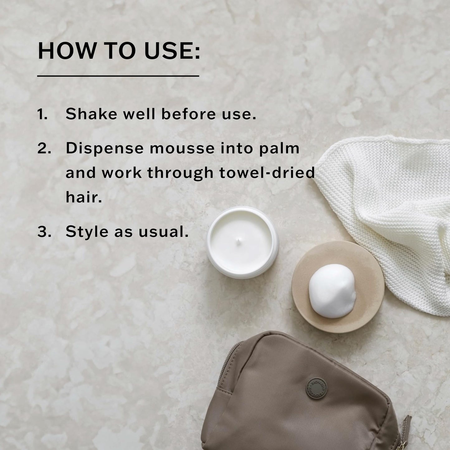 SACHAJUAN Hair Mousse | Lightweight Styling Mousse for Volume, Fullness & Shine | Soft Hold with Natural Movement | Smooth, Weightless Finish | For All Hair Types | 6.8 fl oz