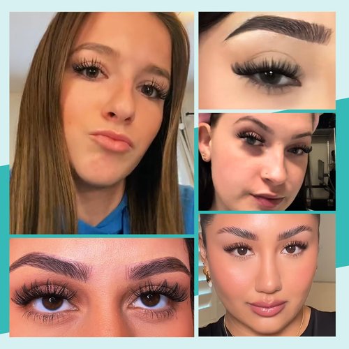 Lash Clusters Kit 320Pcs,DIY Individual Lashes Clusters Kit,Lash Bond And Seal,Lash Remover For Eyelashes Extensions,Lash Applicator Tool For False Eyelash Cluster Kit At Home(3040D,D-Mix9-16mm Kit)