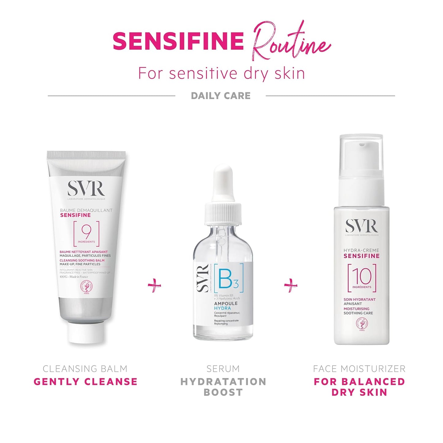 SVR Sensifine Hydra Face Cream. Moisturizing Soothing Care For Normal To Dry Dehydrated Skin. Fragrance Free Moisturizer With 96% Ingredients Of Natural Origin. 24hr Comfort And Hydration, 1.3 Fl.oz.