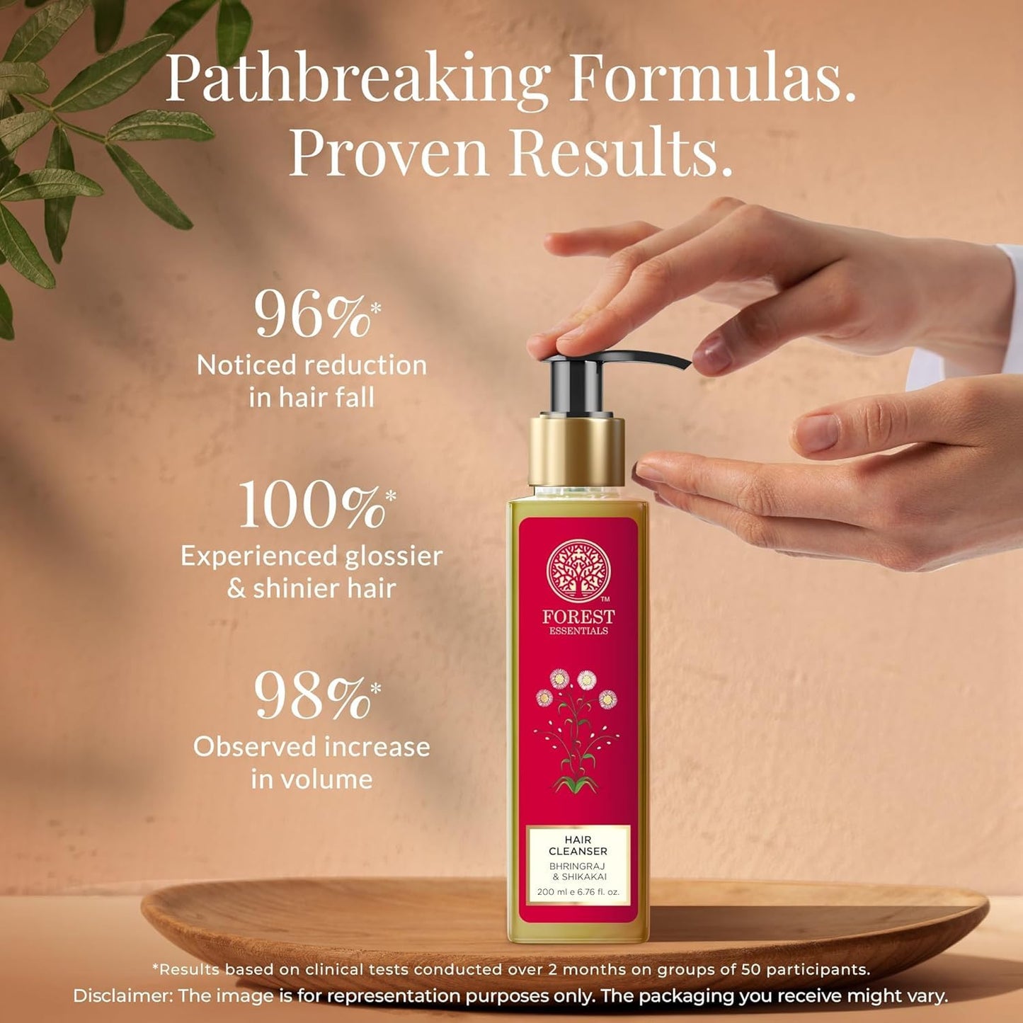 Forest-Eseential's Bhringraj and Shikakai Hair Cleanser and Conditioner Set, 200ml Each