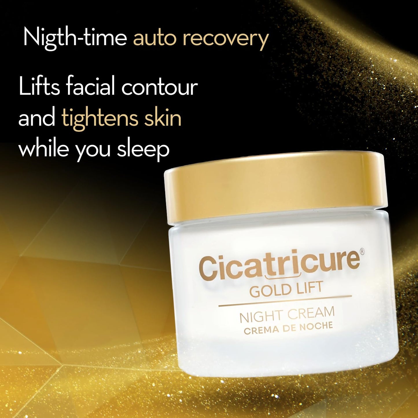 Cicatricure Gold Lift Night Cream, Lifts & Tightens Skin, 1.7 oz