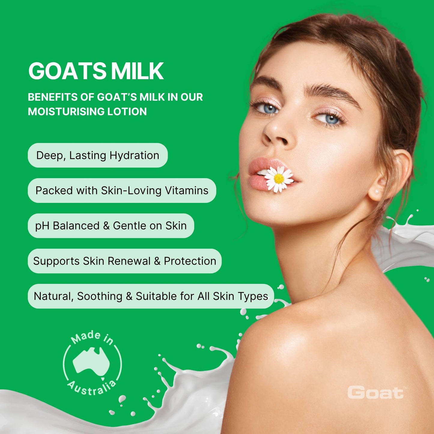 Goat Milk Moisturizing Lotion 500ml - Lemon Myrtle