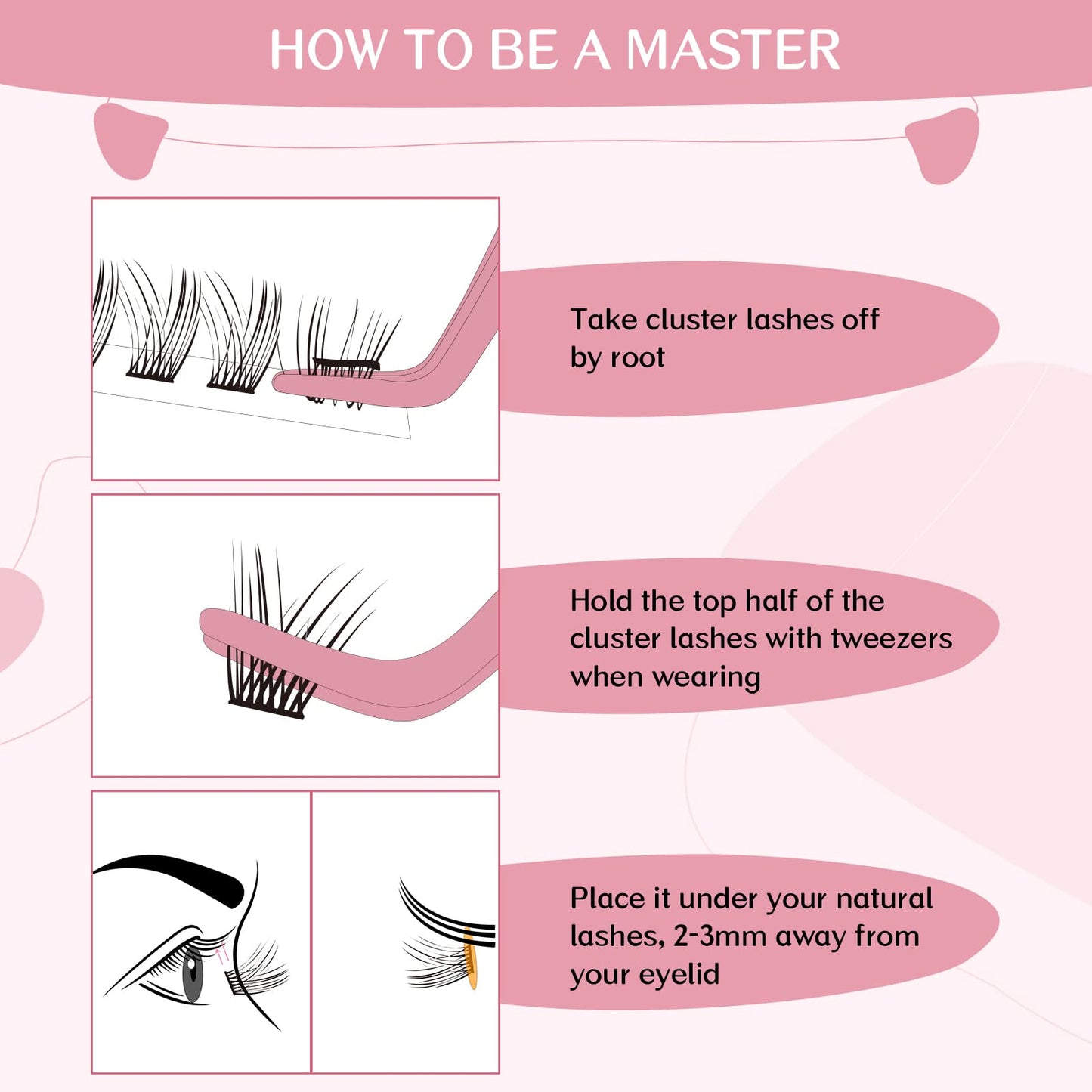 Lash Clusters, 72 Pcs Individual Cluster Lashes DIY Lash Extension 10-16mm Eyelash Clusters Volume Wispy Lashes Super Thin Band Reusable Soft & Comfortable(Nimble,C-8-16mix)