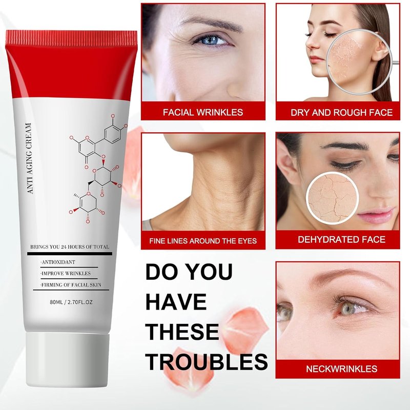 Skincare All-in-One Anti-Aging Cream - Facial Moisturizer for Fine Lines & Dark Circles | 2.7 fl. oz
