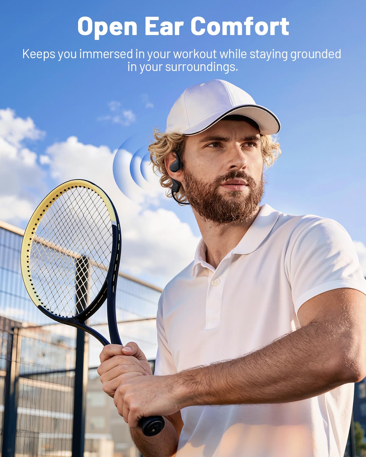 PSIER Bone Conduction Headphones with Dual Driver, IPX8 Waterproof Swimming Headphones Air Conduction Open Ear Buds MP3 Mode 32GB Memory 8H Playtime Bluetooth 6.0 Earbuds Deep Bass for Sports