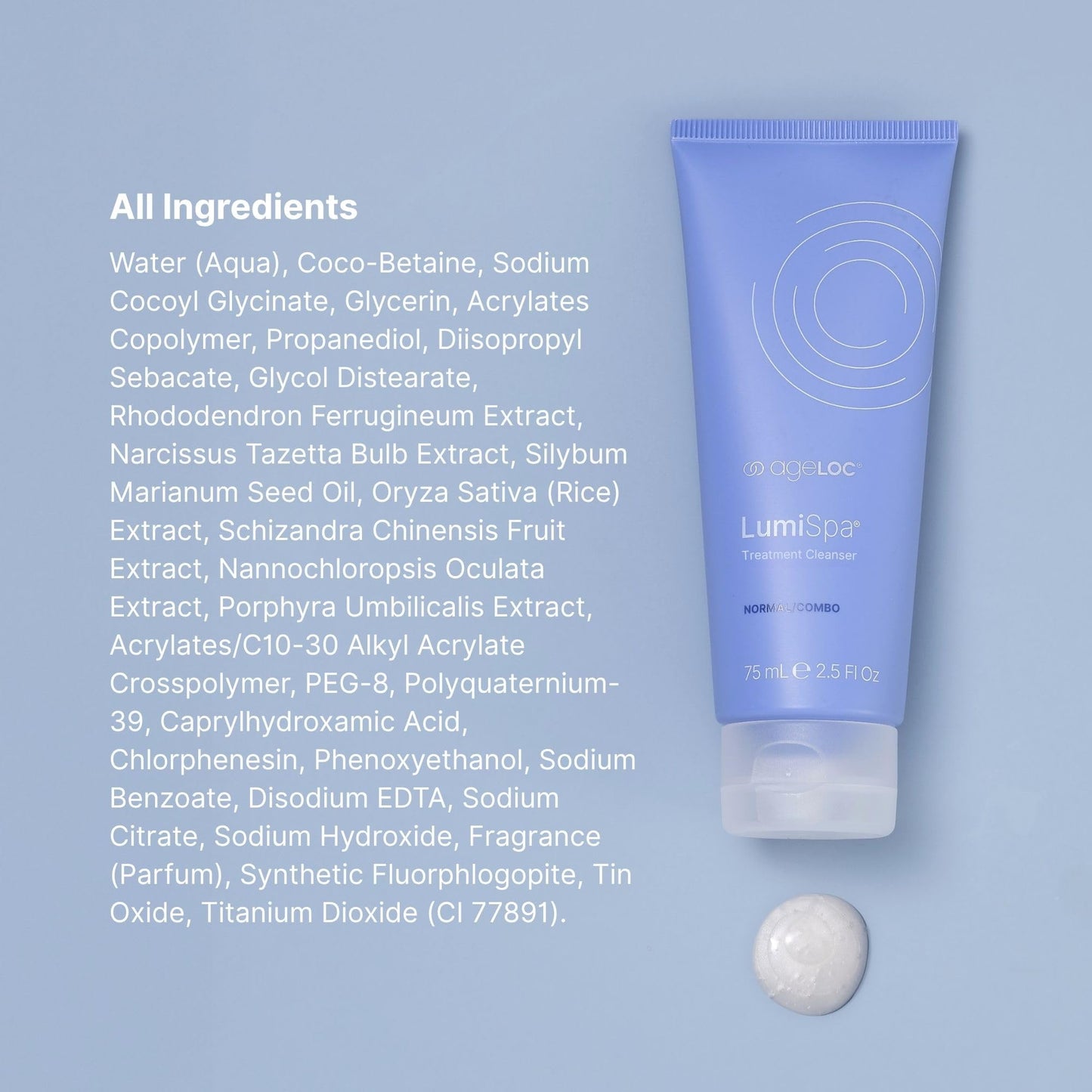 Nu Skin ageLOC LumiSpa Treatment Cleanser | Normal/Combo Skin | 2 Pack | Promotes Smooth, Refreshed Skin | Enhanced LumiSpa Performance | Infused with ageLOC Technology | 2.5 fl oz