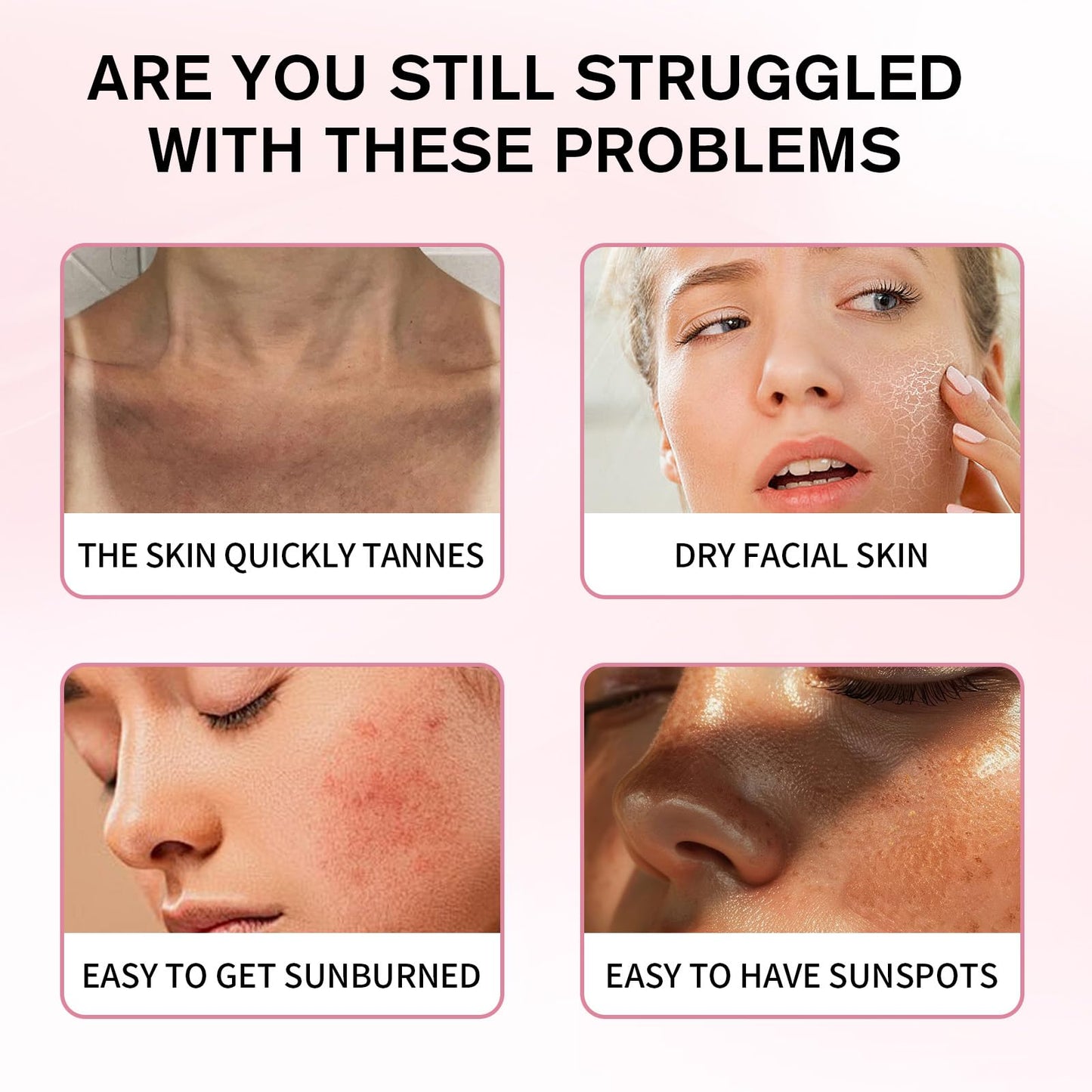 Collagen Mild Sunscreen, SPF 50 Broad Spectrum Facial Sunscreen, Lightweight Non-Greasy No White Cast, Hydrating Formula with Peptide & Cica for Soothing & Natural Glow (1pc)