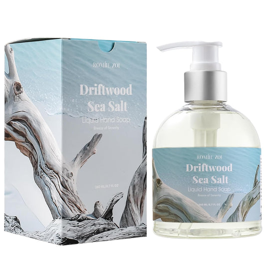 ROMIIE ZOI Liquid Hand Soap - Driftwood Scent - 260ml | Luxurious Gift Box