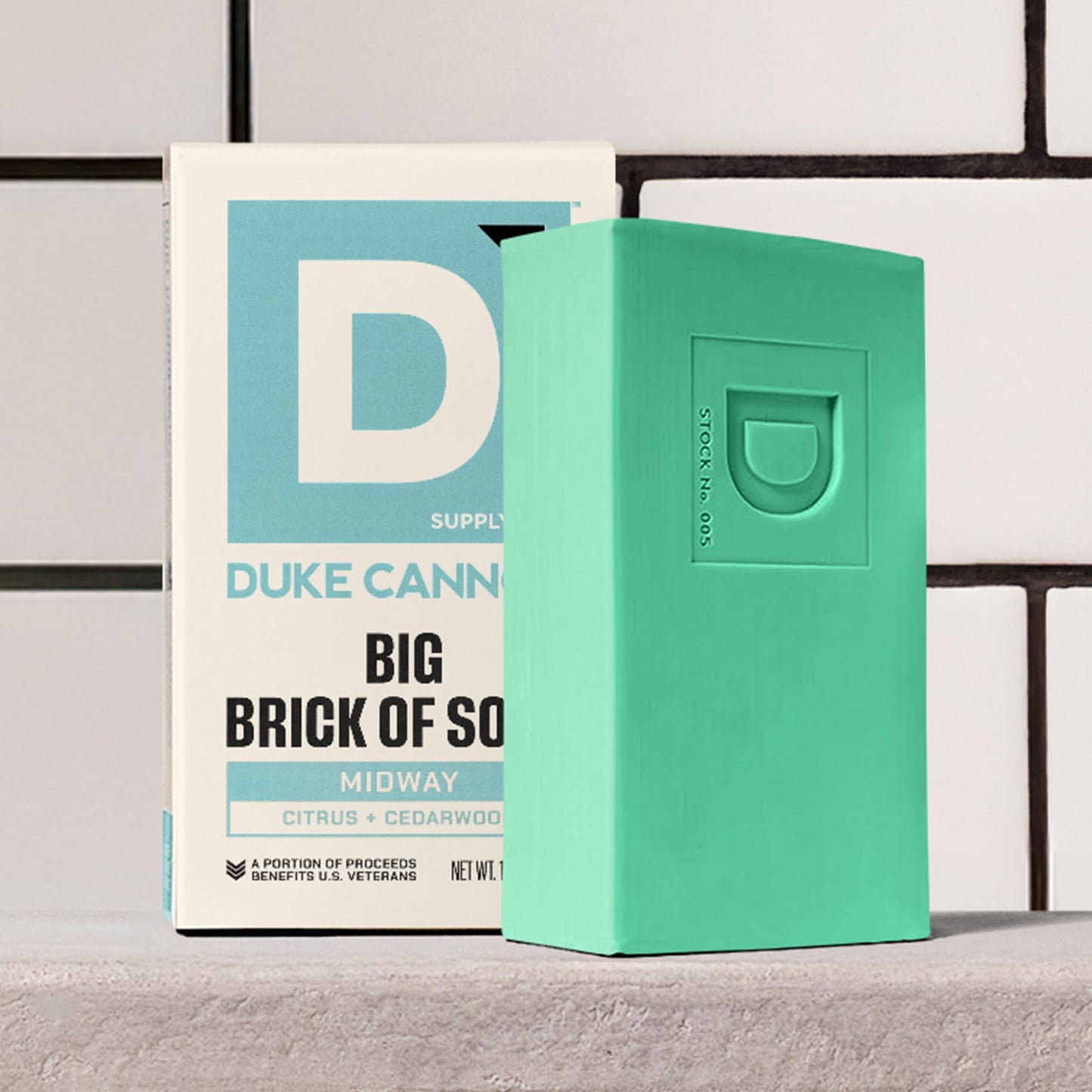 Duke Cannon Supply Co. Extra Large Bar Soap Bundle - Men's Natural Bar Soap with Masculine Scents - All Skin Types - Big Brick of Soap - 3 Pack - Midway,10 oz (3 Pack)