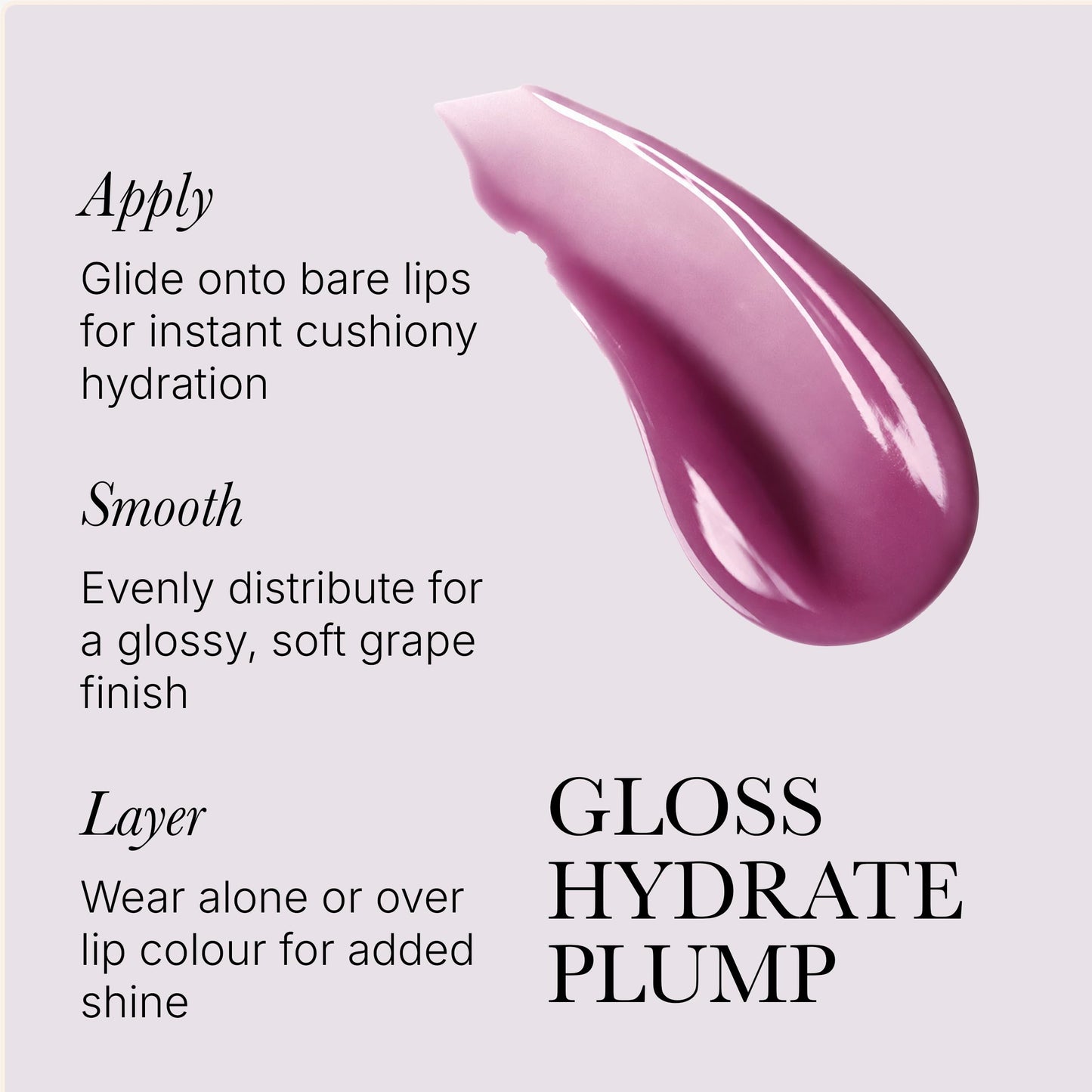 Rodial Lip Oil with Plumping Collagen 4ml - Hydrating Vegan Lip Oil for Fuller, Smoother Lips, Nourishing Lip Care with Cherry, Jojoba & Macadamia Oils, Sheer Grape Gloss Finish