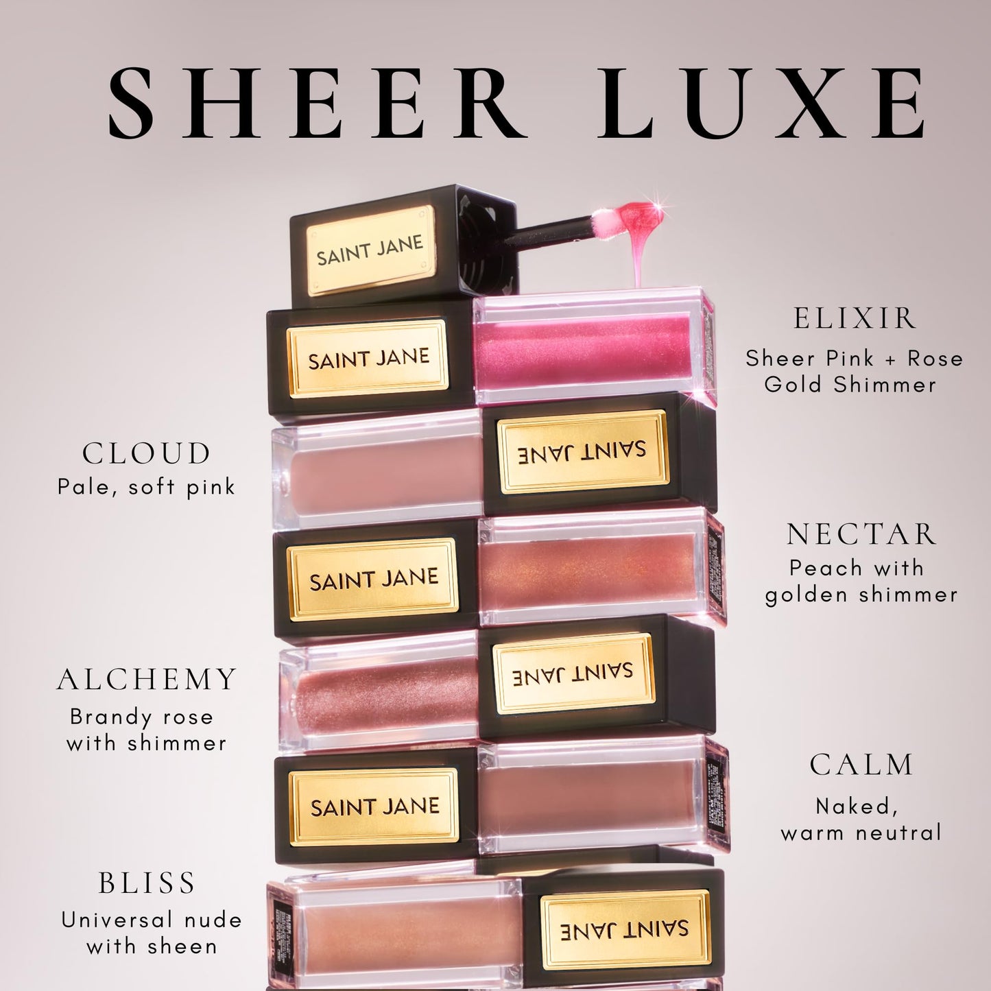SAINT JANE - Luxury Lip Oil | Luxury, Floral-Infused, Clean Skincare (Bliss, 0.15 oz | 4.5 ml)