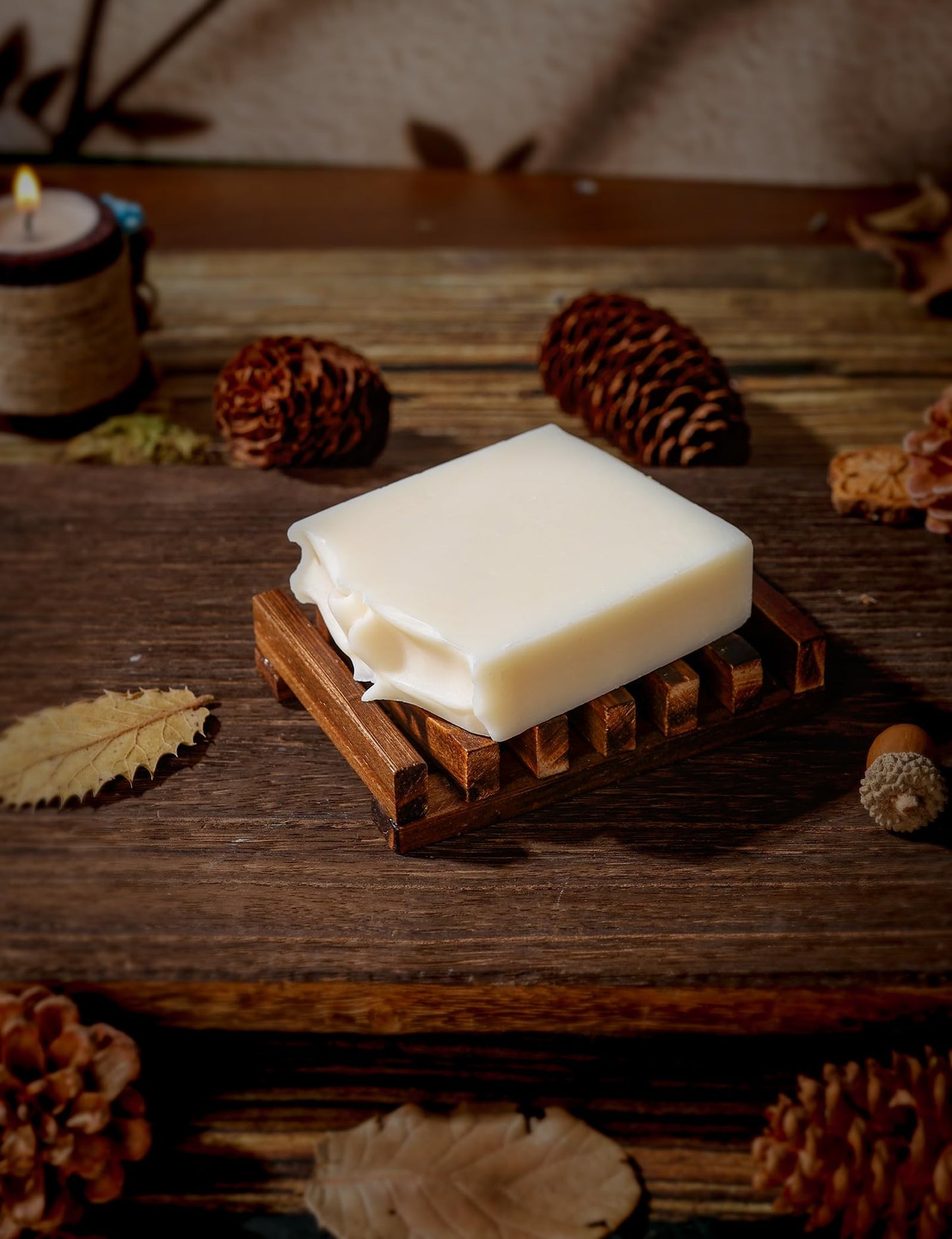 cidcous Grass-fed Beef Tallow Handmade Soap, Butter-based skincare, Natural cleansing bar for face and body, gently cleanses sensitive skin.