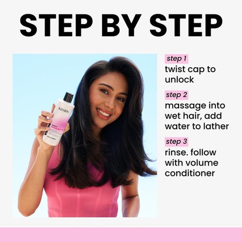 Kenra Volume Shampoo | Creates Body, Bounce & Fullness | Increases Volume up to 45% | Adds Shine | Color Safe | Fine To Normal Hair | 33.8 fl. oz.