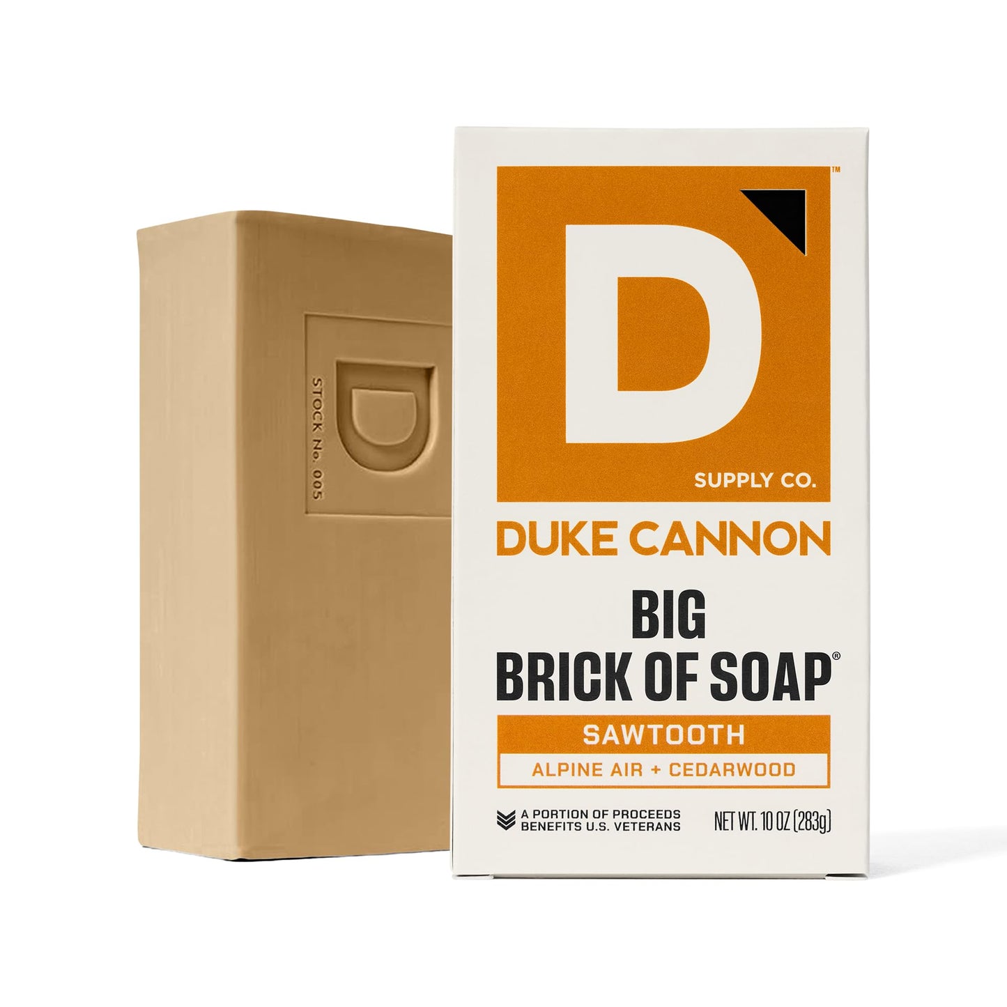 Duke Cannon Supply Co. Extra Large Bar Soap Bundle - Men's Natural Bar Soap with Masculine Scents - American-made soap - All Skin Types -Big Brick of Soap - 6 Pack - Sawtooth,10 oz (6 Pack)