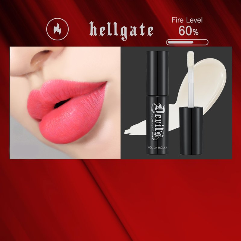 HOLIKA HOLIKA Devil's Real Lip Plumper for glowy shiny flamboyant voluminous lips
