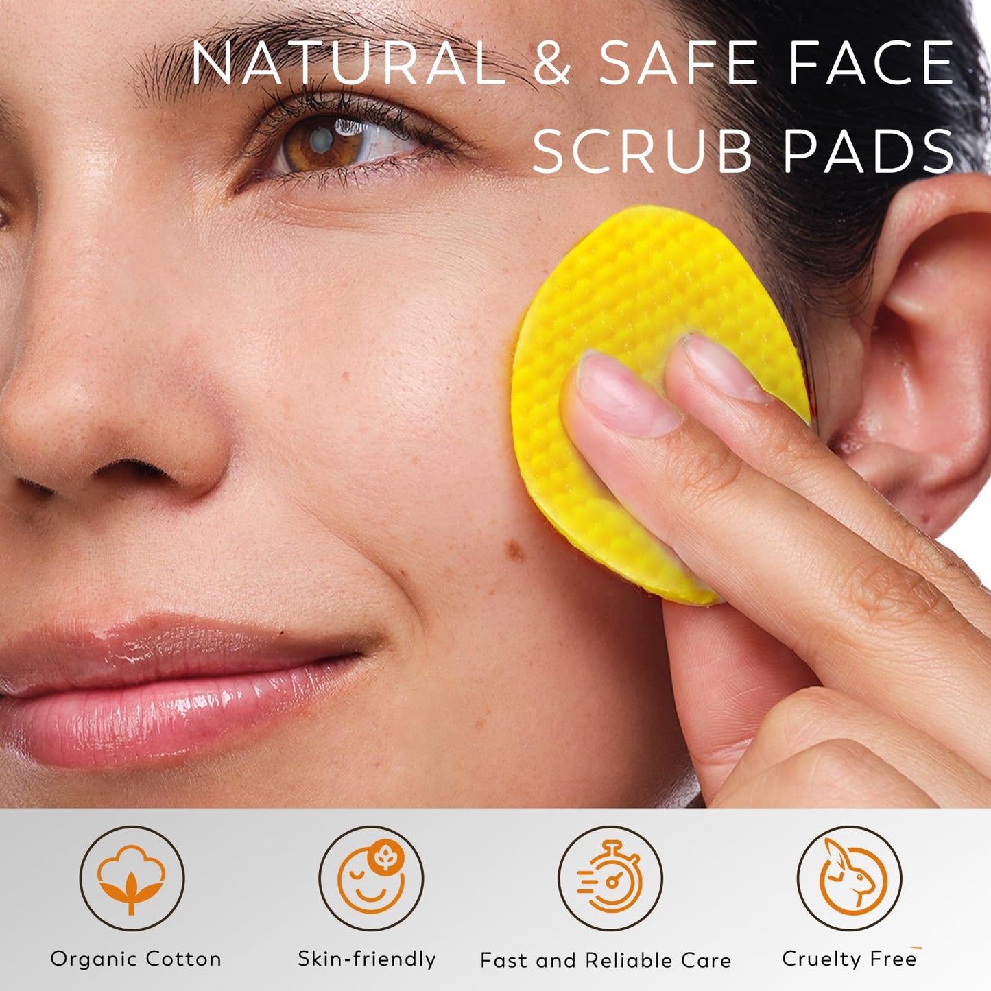 Turmeric Kojic Acid Cleansing Pads, 40 PCS Turmeric Pads for Face Dark Spots Cleansing & Exfoliation