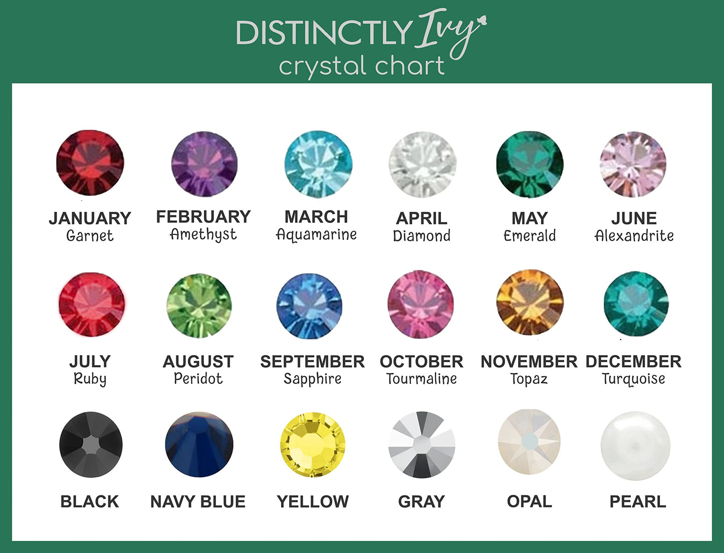 DistinctlyIvy Birthstone Bar Necklace - Choose Crystal Colors, Chain Length, Silver Rose Gold Options - Christmas Mom Gift - DGR DBB