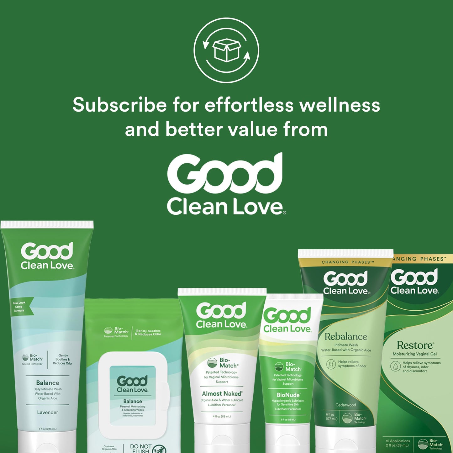 Good Clean Love Rehydrate Ultra Moisturizing Vaginal Gel with Hyaluronic Acid, pH-Balanced Vaginal Moisturizer, Water-Based Feminine Care, Long Lasting Relief from Dryness & Discomfort, 2 Oz