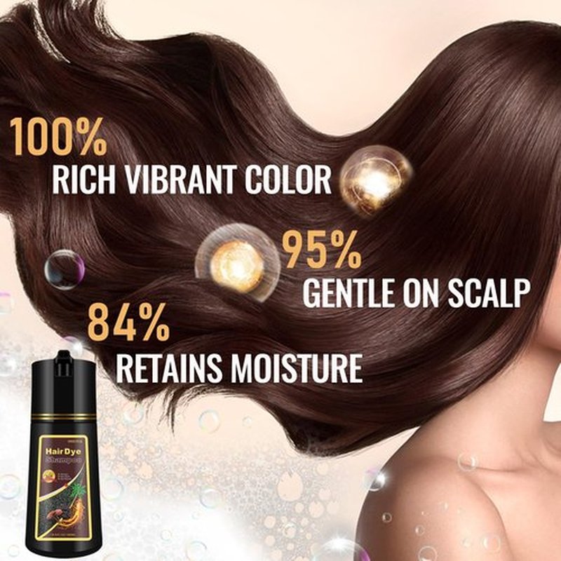 Purple Hair Dye shampoo 3 in 1 - Simpler & Semi-Permanent Hair Color Shampoo in Minutes, Instant Color Shampoo Hair Dye for Women Men, Magic Purple Shampoo for Painting Hair, Easy to Use, 16.9 Fl Oz