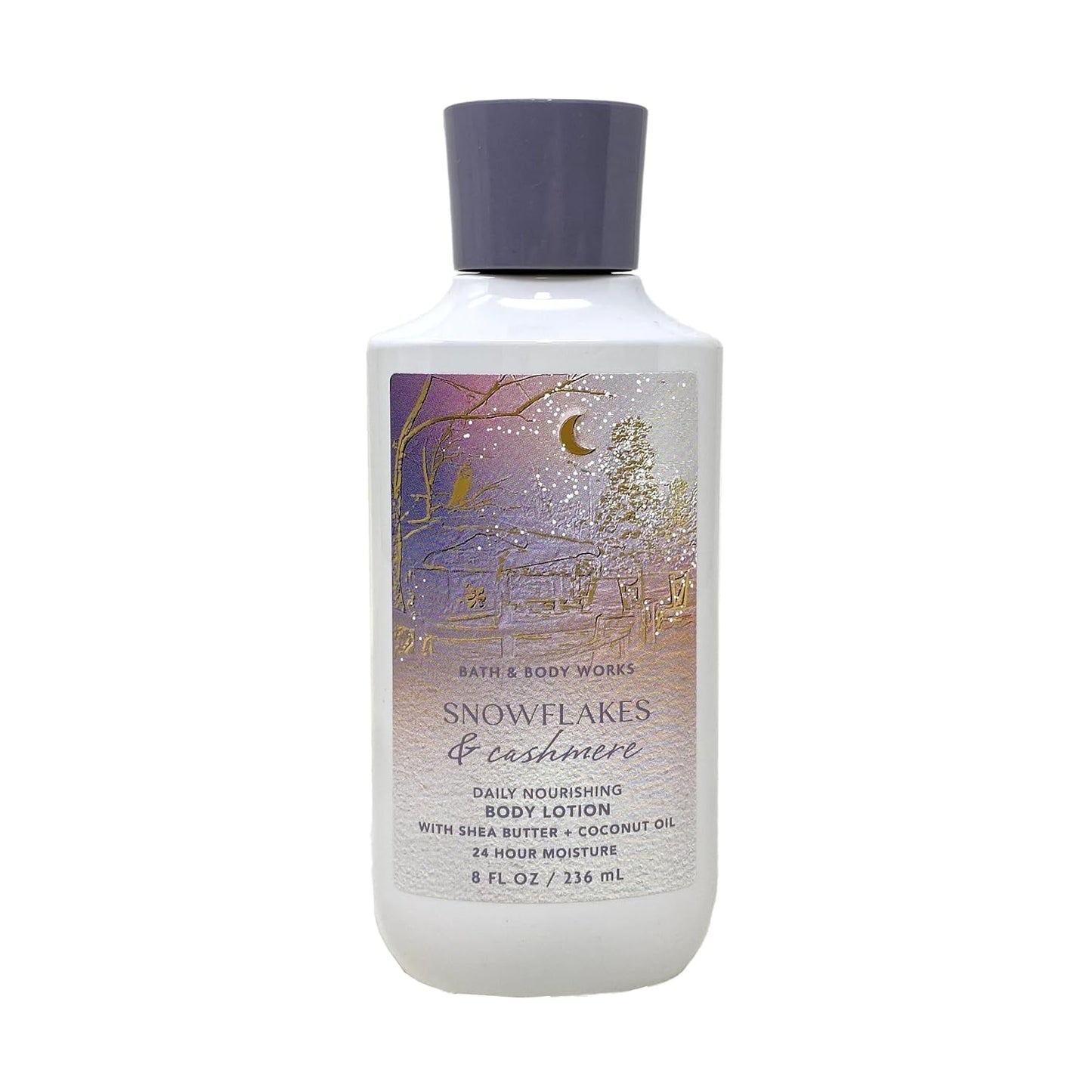 Bath and Body Works Gift Set of 10 oz Shower Gel and 8 oz Lotion (Snowflakes & Cashmere) (BB87462390)