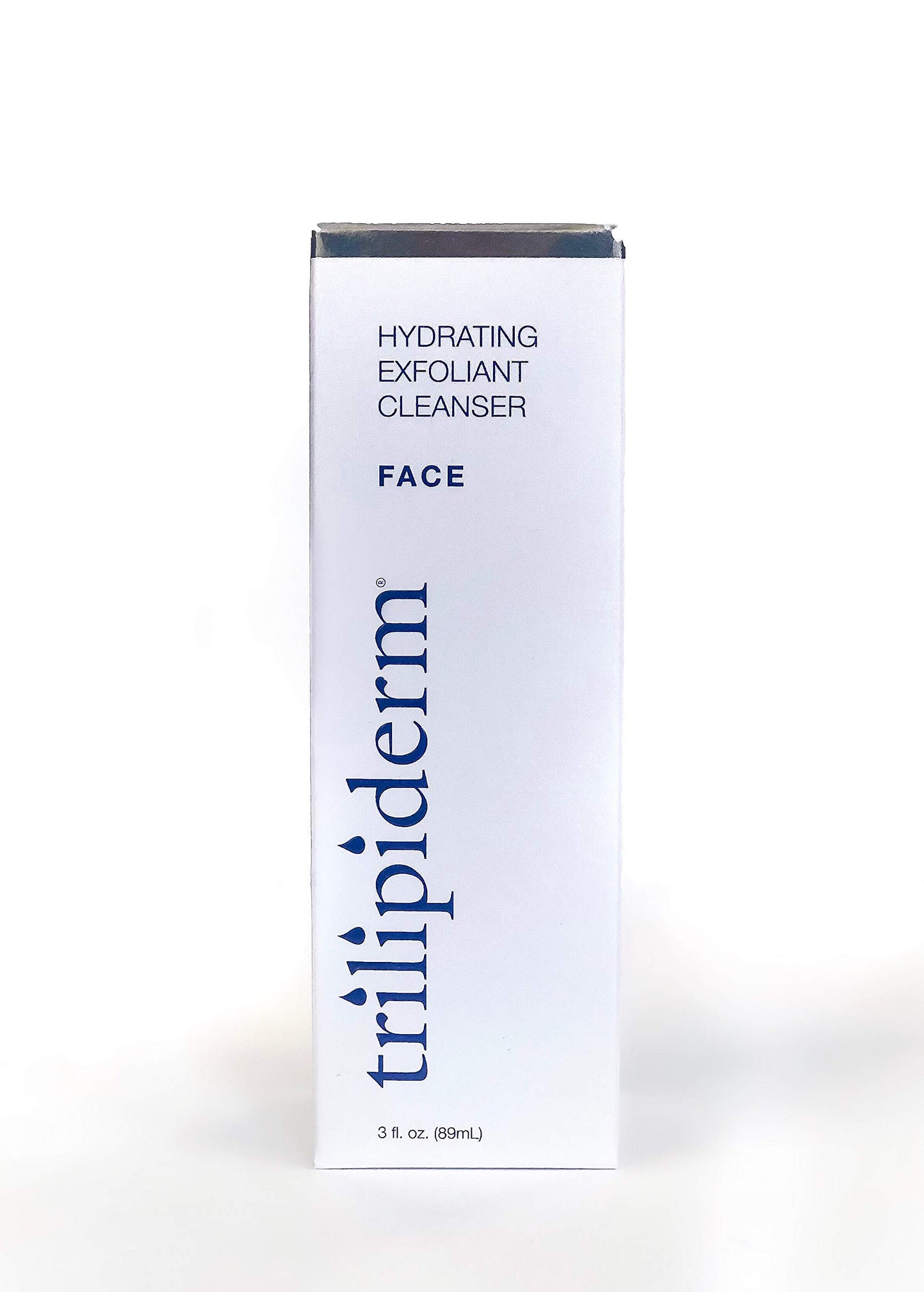 Trilipiderm Hydrating Exfoliant Cleanser – 3-in-1 Face Cleanser, Scrub & Hydrator, Fragrance-Free, Daily Facial Cleanser, Travel Size 3 Ounce Tube, Exfoliating Face Wash, USA Made, Natural Ingredients