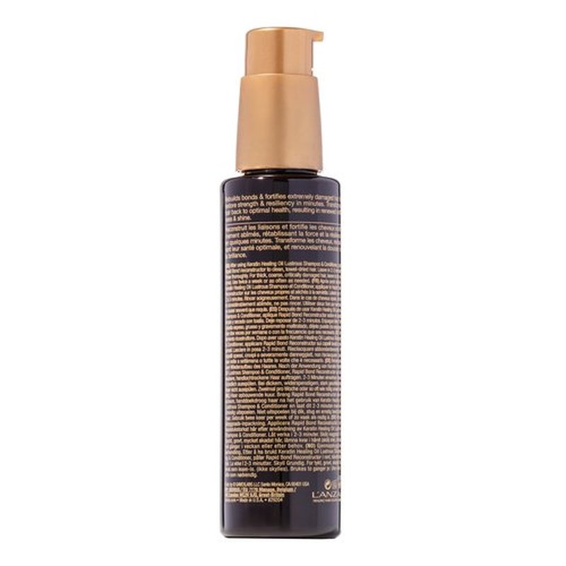 L'ANZA Rapid Bond Reconstructor - Keratin Healing Oil Hair Care Bond Restore Treatment, Phyto IV Complex Hair Repair Treatment for Damaged Hair & Dry Hair, Vegan Hair Split End Repair Serum (3.4Fl Oz)