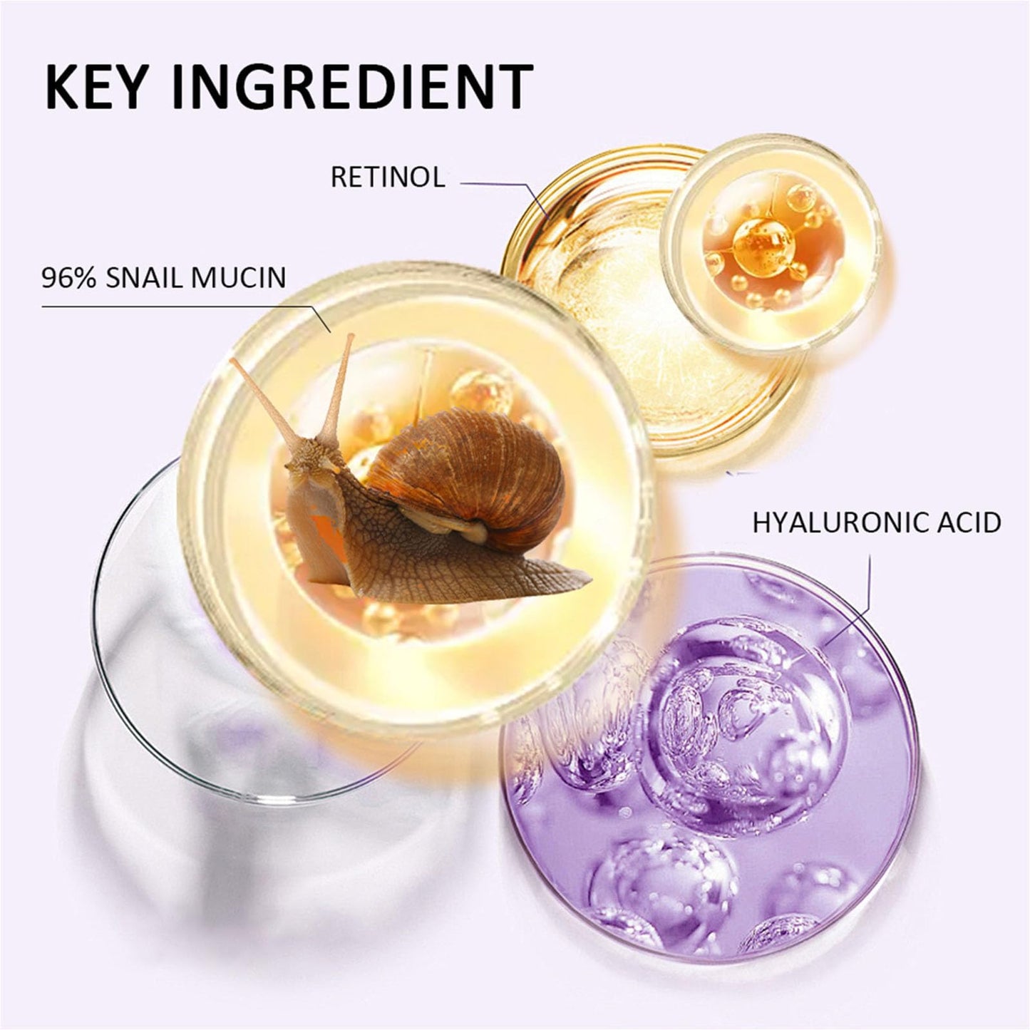 Hydrating Face Balm Stick with 96% Snail Mucin, Retinol and Aloe Vera Multi Balm Stick Moisturizer for Day & Night Hydrating Lifting & Firming Anti Aging for All Skin Types 1.41 Fl Oz