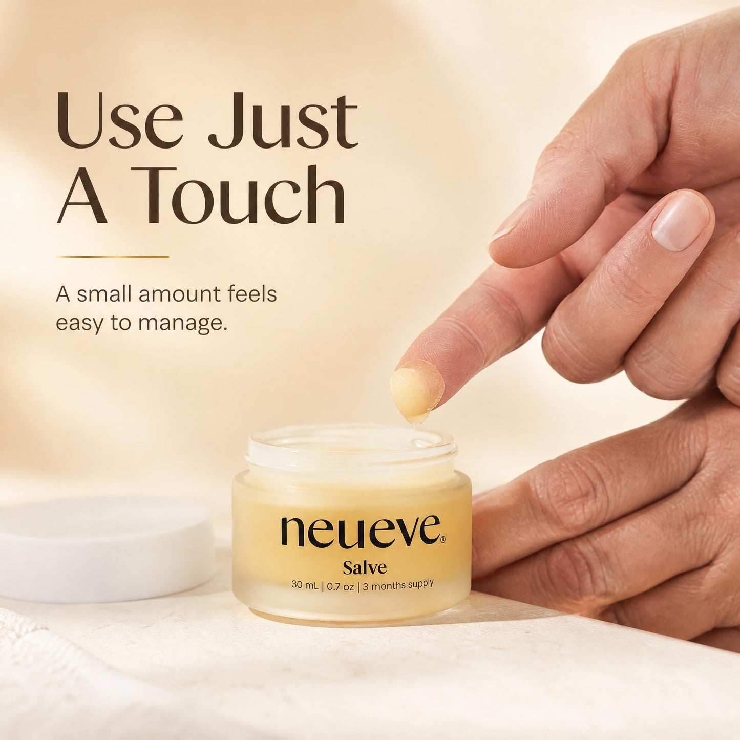 NeuEve Salve for Women Under 70 – Hormone-Free External Moisturizer for Intimate Dryness, 20g Jar (New Packaging)