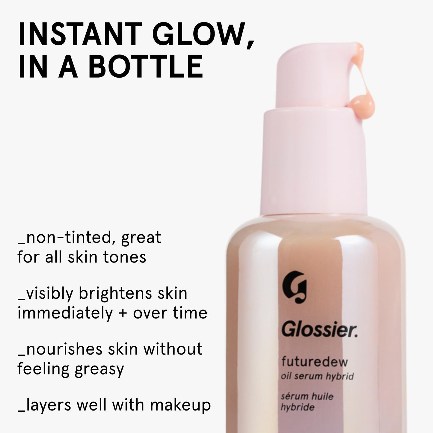 Glossier Futuredew Hydrating Primer, Highlighter & Facial Serum