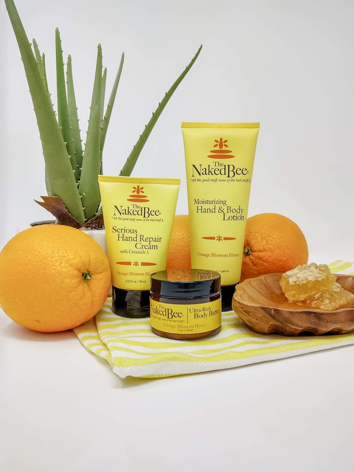 The Naked Bee Grapefruit Blossom Honey with Ceramide 3 Serious Hand Repair Cream Lotion - 2 Pack