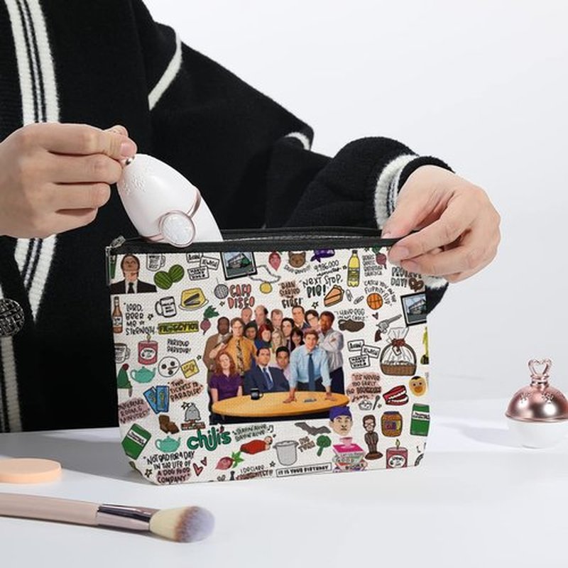 kdxpbpz Funny Merchandise Fans Lover Makeup Bag Merch Gifts for Women Girls Friend Sister Travel Toiletry Makeup Organizer Zipper Pouch