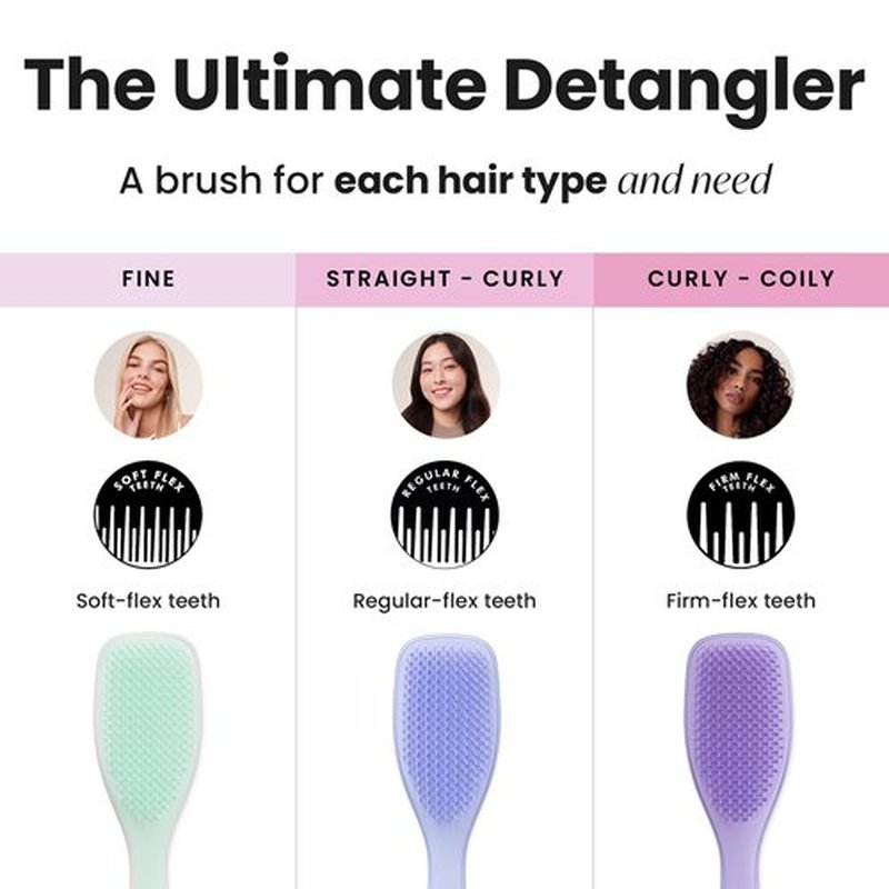Tangle Teezer Ultimate Detangler Hairbrush for Wet & Dry Hair, Eliminates Knots & Reduces Breakage for All Hair Types, Sweet Lavender