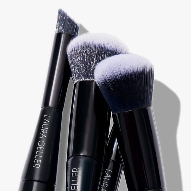 LAURA GELLER NEW YORK Dual-Ended Concealer and Foundation Makeup Brush for Blending Liquid and Cream Makeup