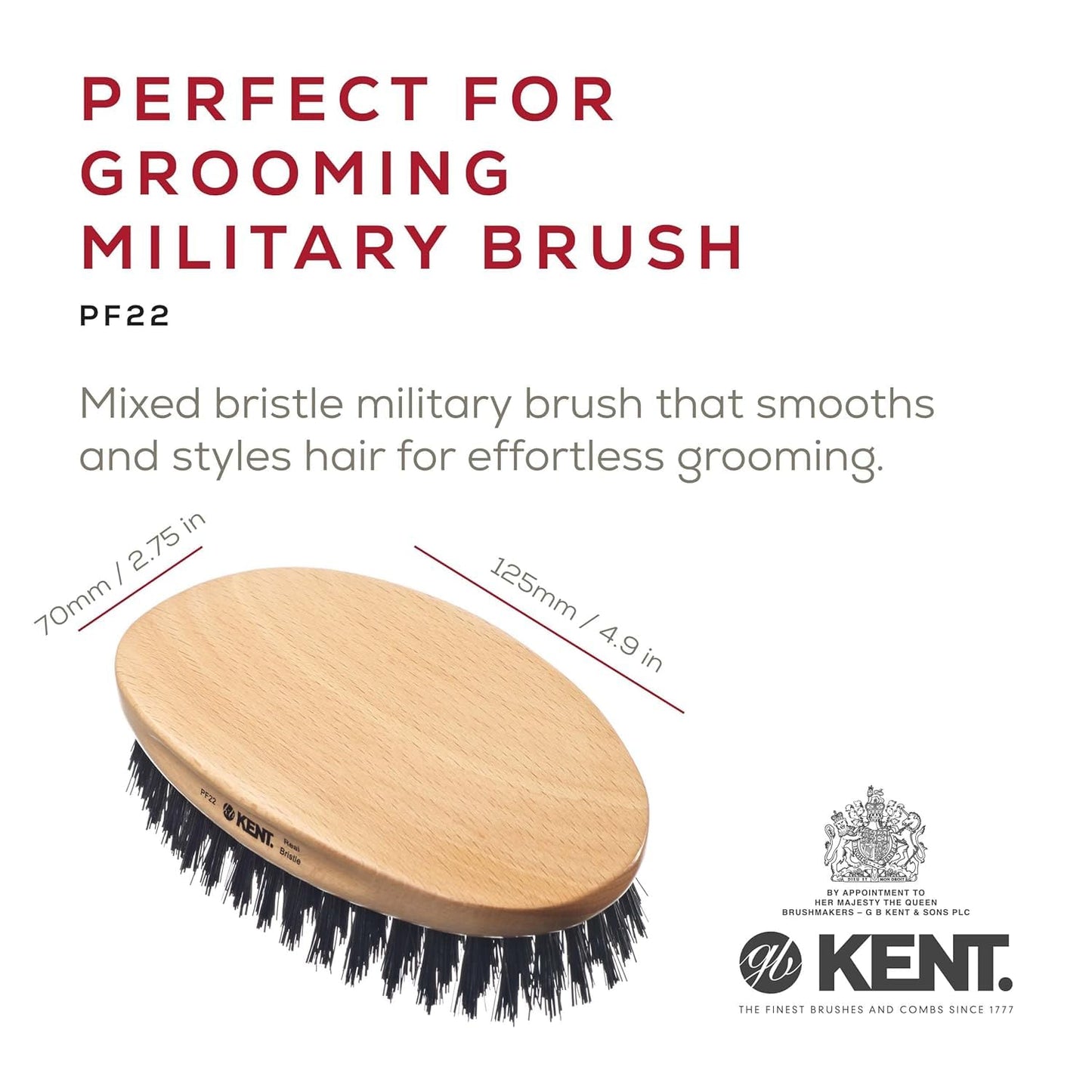 Kent 81T Beard & Mustache Comb Set - Travel-Friendly Grooming Kit Made in England